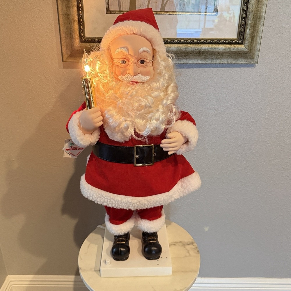 VTG Telco Motion-ette Santa Claus 25" Animated Musical Lighted Christmas VIDEO